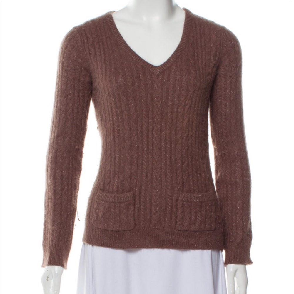Angora designer sweater